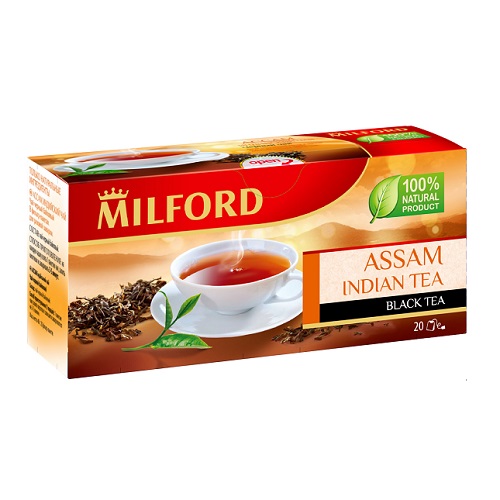 Milford черный чай Ассам, 20 пакетиков